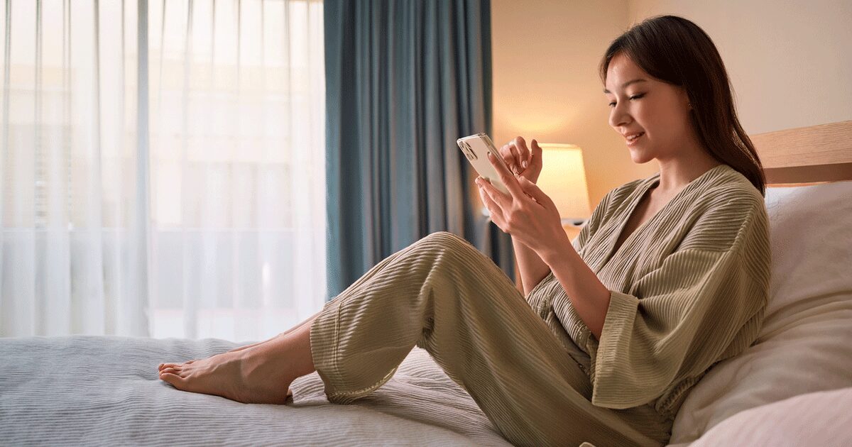 睡眠AIアプリと話している画像