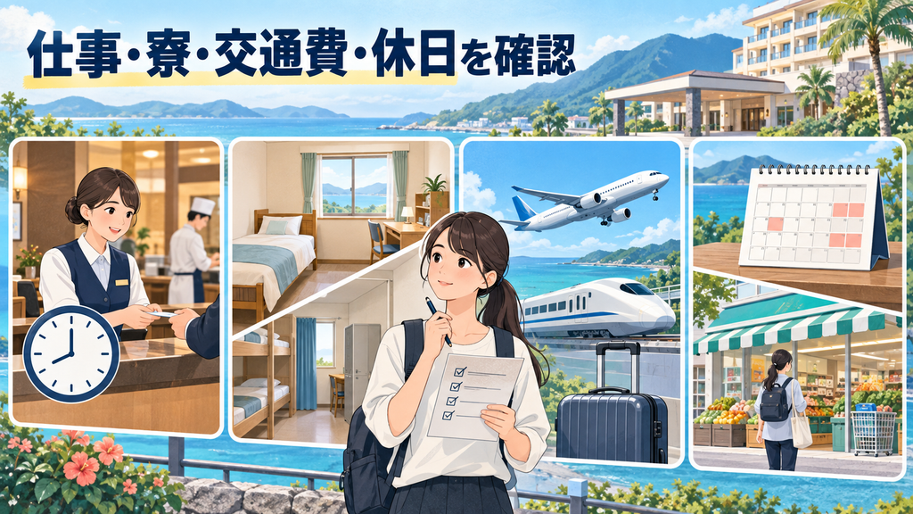 薬学生がリゾートバイト応募前に確認したい条件