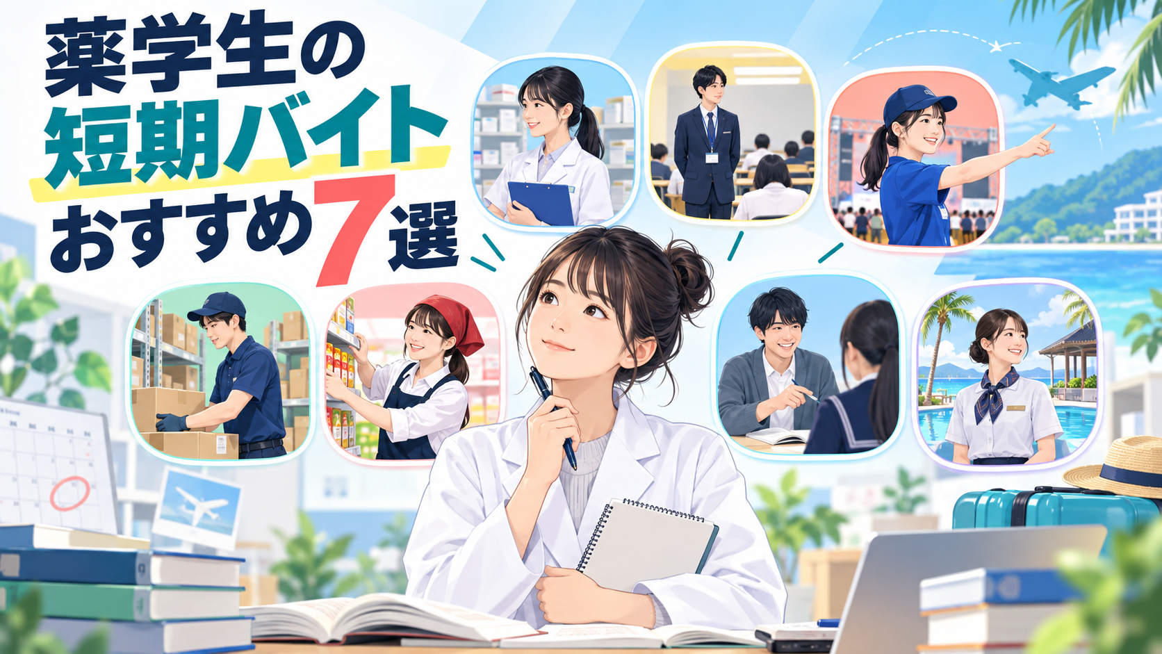 薬学生の短期バイトおすすめ7選